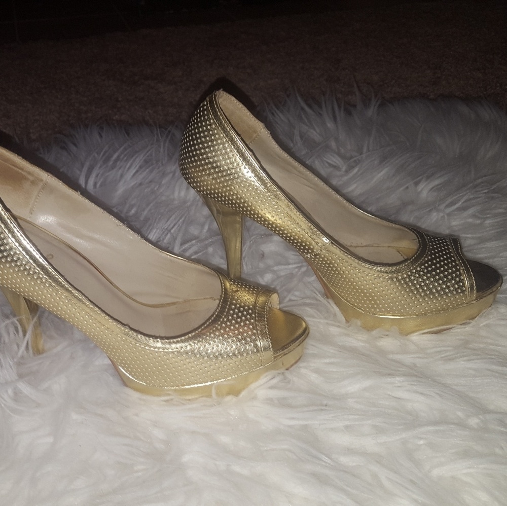 Gold heels